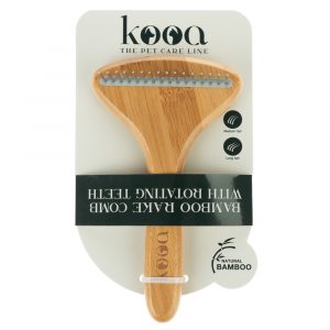 kooa Pflegeprodukte zum Sonderpreis! - Rechenkamm aus Bambus mit rotierenden Zähnen L 17
