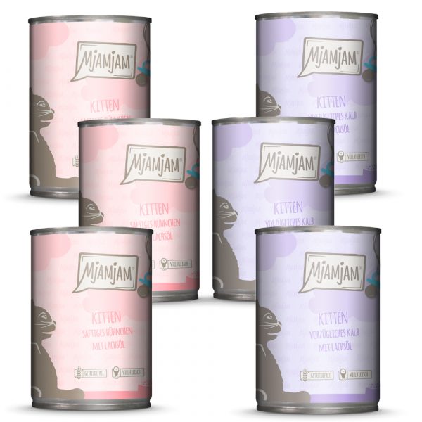 Mixpack MjAMjAM Kitten 6 x 400 g - Mix (2 Sorten)