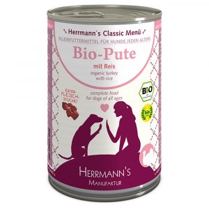 Herrmann's Menü Classic 6 x 400 g - Bio Pute mit Bio Reis