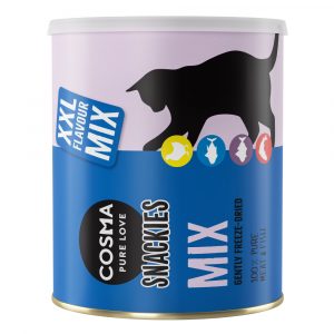 2 + 1 gratis! Cosma Snackies und Cosma Snackies XXL Maxi Tube XXL Mix 4 Sorten (480 g)