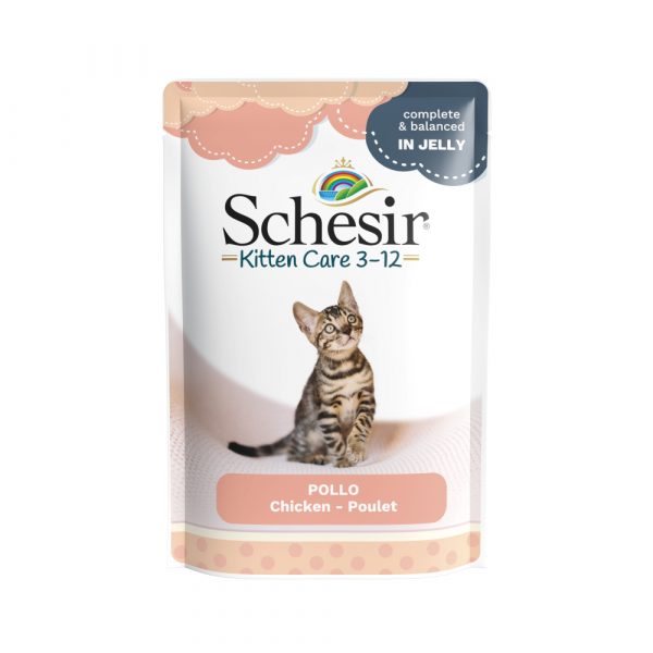 Schesir Jelly Pouch 6 x 85 g - Kitten Hühnerfilet