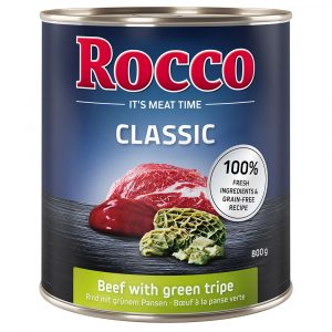 Sparpaket Rocco Classic 24 x 800 g zum Sonderpreis! - Rind mit Grünem Pansen