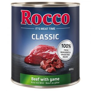Sparpaket Rocco Classic 24 x 800 g zum Sonderpreis! - Rind mit Wild