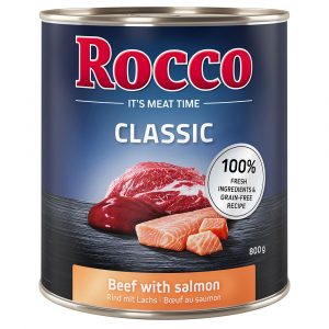 Sparpaket Rocco Classic 24 x 800 g zum Sonderpreis! - Rind mit Lachs