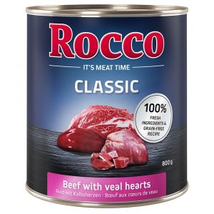 Sparpaket Rocco Classic 24 x 800 g zum Sonderpreis! - Rind mit Kalbsherzen