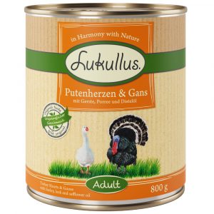 10 + 2 gratis! 12 x 800 g Lukullus Naturkost Adult