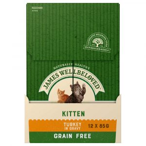 18 + 6 gratis! 24 x 85 g James Wellbeloved Grain Free - Kitten mit Truthahn