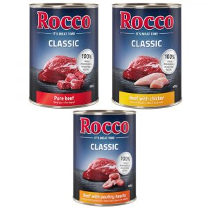 Sparpaket Rocco Classic 12 x 400 g - Topseller-Mix: Rind pur