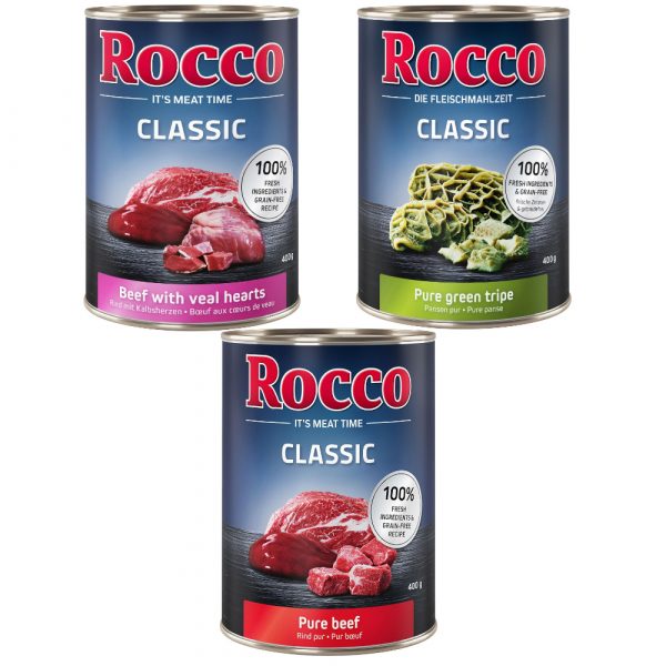 Sparpaket Rocco Classic 12 x 400 g - Rind-Mix: Rind pur