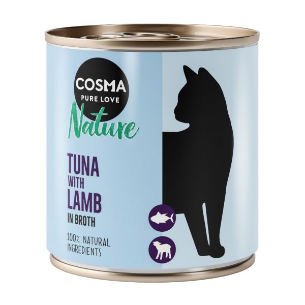 6 x 280 g Cosma Nature zum Sonderpreis! - Neu: Thunfisch mit Lamm