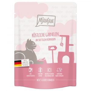 6 x 300 g MjAMjAM Quetschie zum Sonderpreis! - köstliche Garnelen an saftigem Hühnchen