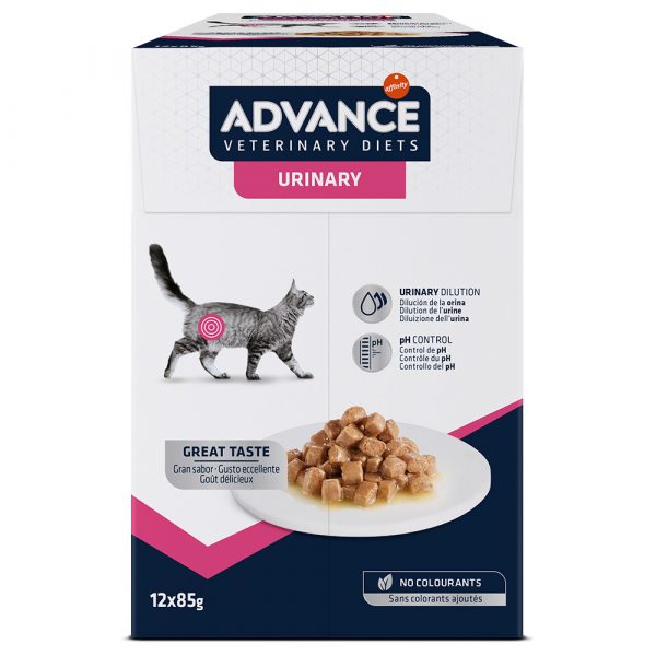 10 + 2 gratis! 12 x 85 g Advance Veterinary Diets Feline - Urinary