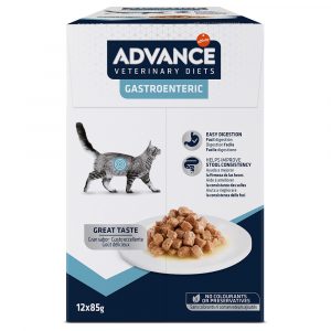 10 + 2 gratis! 12 x 85 g Advance Veterinary Diets Feline - Gastroenteric