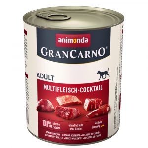 20 + 4 gratis! 24 x 800 g Animonda GranCarno Original - Adult: Multifleisch-Cocktail