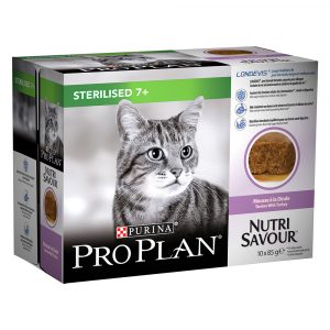Sparpaket Purina Pro Plan Sterilised Senior 7+ Cat 20 x 85 g - Truthahn