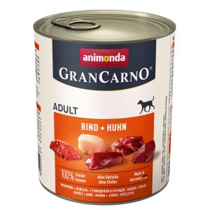 20 + 4 gratis! 24 x 800 g Animonda GranCarno Original - Adult: Rind & Huhn