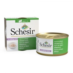 Sparpaket Schesir Natural mit Reis 24 x 85 g - Hühnerfilet