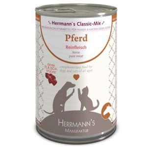 Sparpaket Herrmann´s Reinfleisch Sensitive 12 x 400 g / 24 x 400 g - Pferd Pur 24 x 400 g