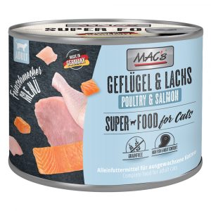 MAC´s Cat Feinschmecker 6 x 200 g - Geflügel & Lachs