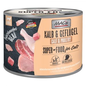 MAC´s Cat Feinschmecker 6 x 200 g - Kalb & Geflügel