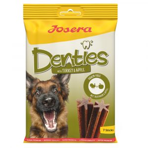 1 + 1 gratis! 2 x 180 g Josera Denties - Truthahn & Apfel