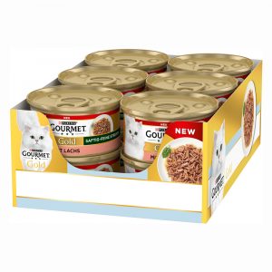 Sparpaket Gourmet Gold Saftig-Feine Streifen 48 x 85 g - Lachs