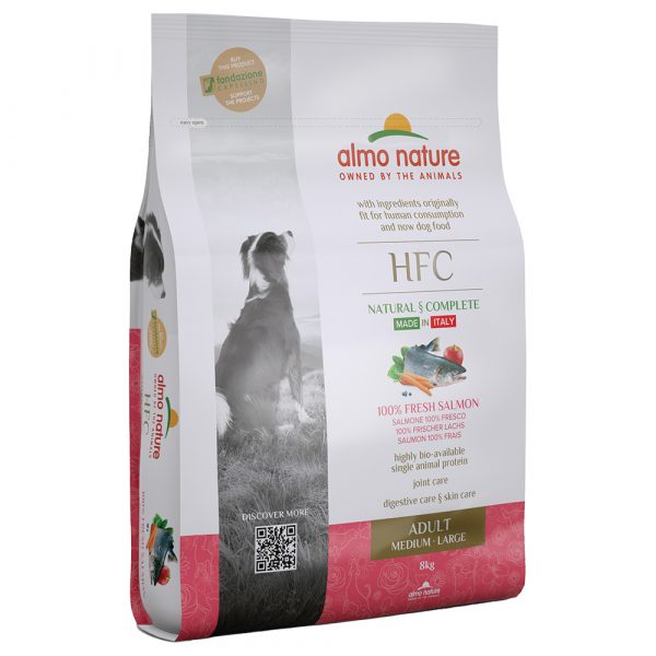 Almo Nature HFC Adult Hund M-L Lachs - Sparpaket: 2 x 8 kg