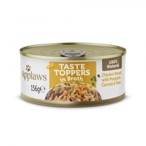Sparpaket Applaws Taste Toppers in Brühe 24 x 156 g - Huhn mit Gemüse