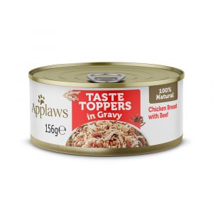 Applaws Taste Toppers in Soße 6 x 156 g - Huhn mit Rind
