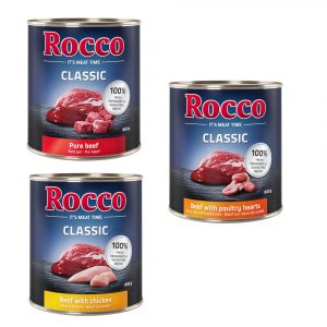 Rocco Classic Probiermix 6 x 800 g - Geflügel-Mix: Rind/Huhn