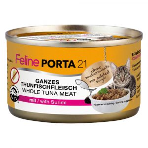 Sparpaket Feline Porta 24 x 90 g - Thunfisch mit Surimi (getreidefrei)