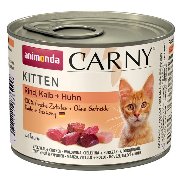 Animonda Carny Kitten 6 x 200 g - Rind