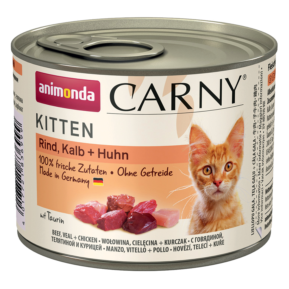 Animonda Carny Kitten 6 x 200 g - Rind
