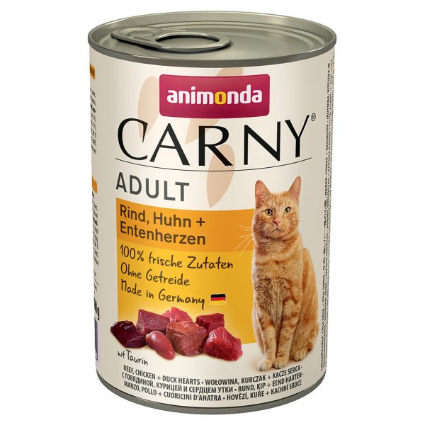 20 + 4 gratis! 24 x 400 g Animonda Carny Adult - Rind