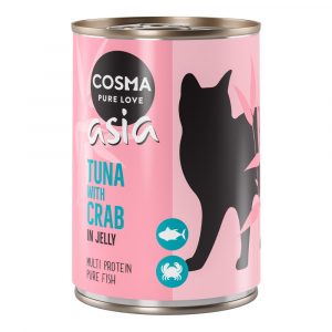 12 x 400 g Cosma Original und Cosma Asia zum Sonderpreis! - Asia Thunfisch & Krebsfleisch