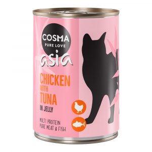 12 x 400 g Cosma Original und Cosma Asia zum Sonderpreis! - Asia Hühnchen mit Thunfisch
