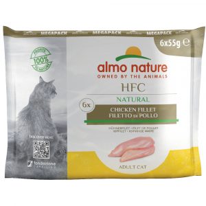 20 + 4 gratis! 24 x 55 g Almo Nature HFC - Natural Pouch: Hühnerfilet