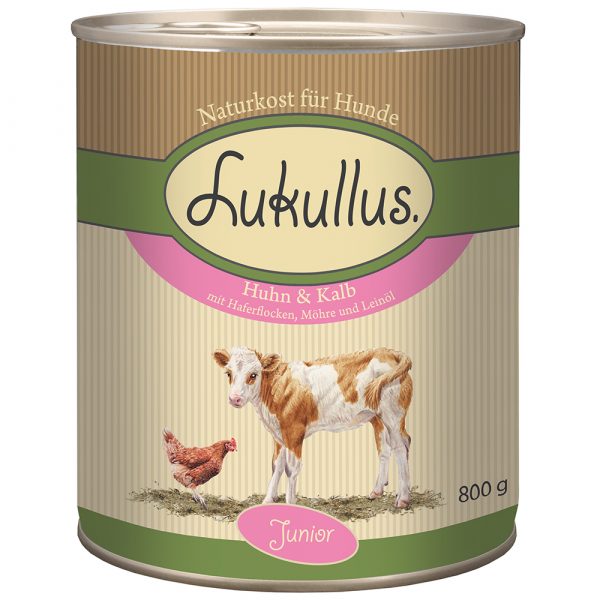 10 + 2 gratis! 12 x 800 g Lukullus Naturkost Adult