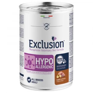 Sparpaket Exclusion Diet 12 x 400 g - Kaninchen & Kartoffel