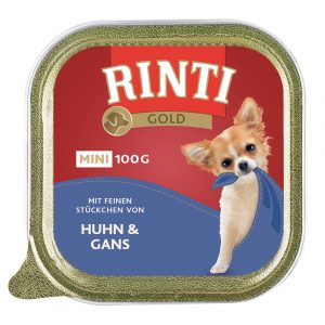 Sparpaket RINTI Gold Mini 48 x 100 g - Huhn & Gans