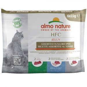 20 + 4 gratis! 24 x 55 g Almo Nature HFC - Jelly Pouch: Mixpaket Thunfisch (3 Sorten)