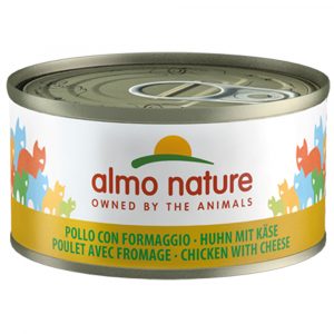 5 + 1 gratis! 6 x 70 g Almo Nature - Huhn mit Käse