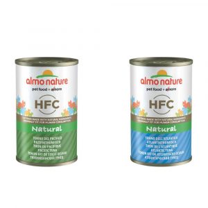 Sparpaket Almo Nature HFC Natural 12 x 140 g - Mixpaket (Atlantikthunfisch und Pazifikthunfisch)