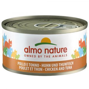 Sparpaket Almo Nature 24 x 70 g - Mixpaket Huhn und Thunfisch (6 Sorten)