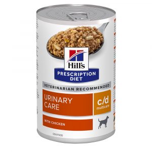 Hill's Prescription Diet c/d Multicare Urinary Care Nassfutter für Hunde mit Huhn - 12 x 370 g