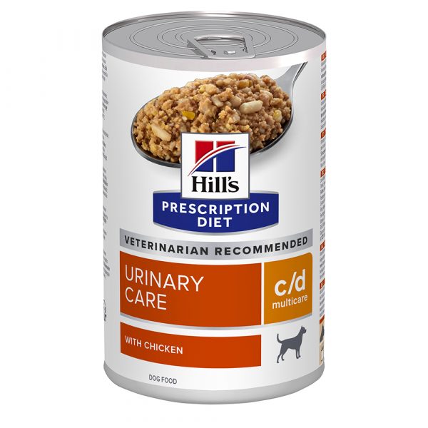 Hill's Prescription Diet c/d Multicare Urinary Care Nassfutter für Hunde mit Huhn - 12 x 370 g