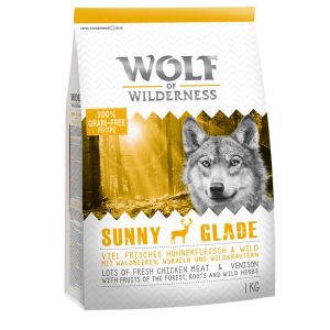 25 % Rabatt auf 2 x 1 kg Wolf of Wilderness Trockenfutter! - Sunny Glade - Hirsch