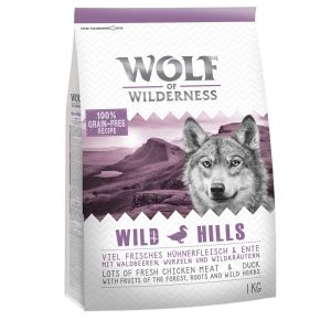 25 % Rabatt auf 2 x 1 kg Wolf of Wilderness Trockenfutter! - Wild Hills - Ente