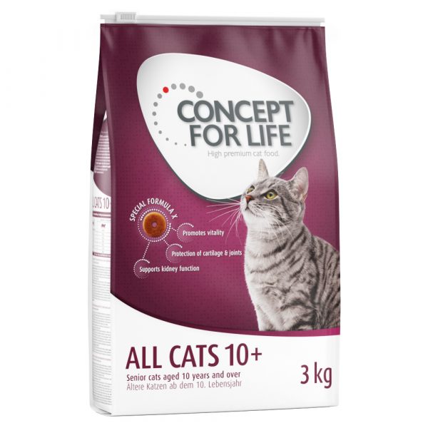 Sparpaket Concept for Life Trockennahrung zum Vorteilspreis - All Cats 10+ (3 x 3 kg)