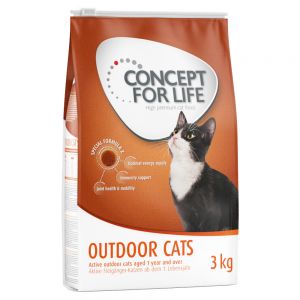 Concept for Life Outdoor Cats - Verbesserte Rezeptur - Sparpaket 3 x 3 kg